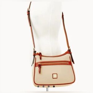 Dooney & Bourke Pebble Piper cream Crossbody Bag Extra strap + Dust bag EUC